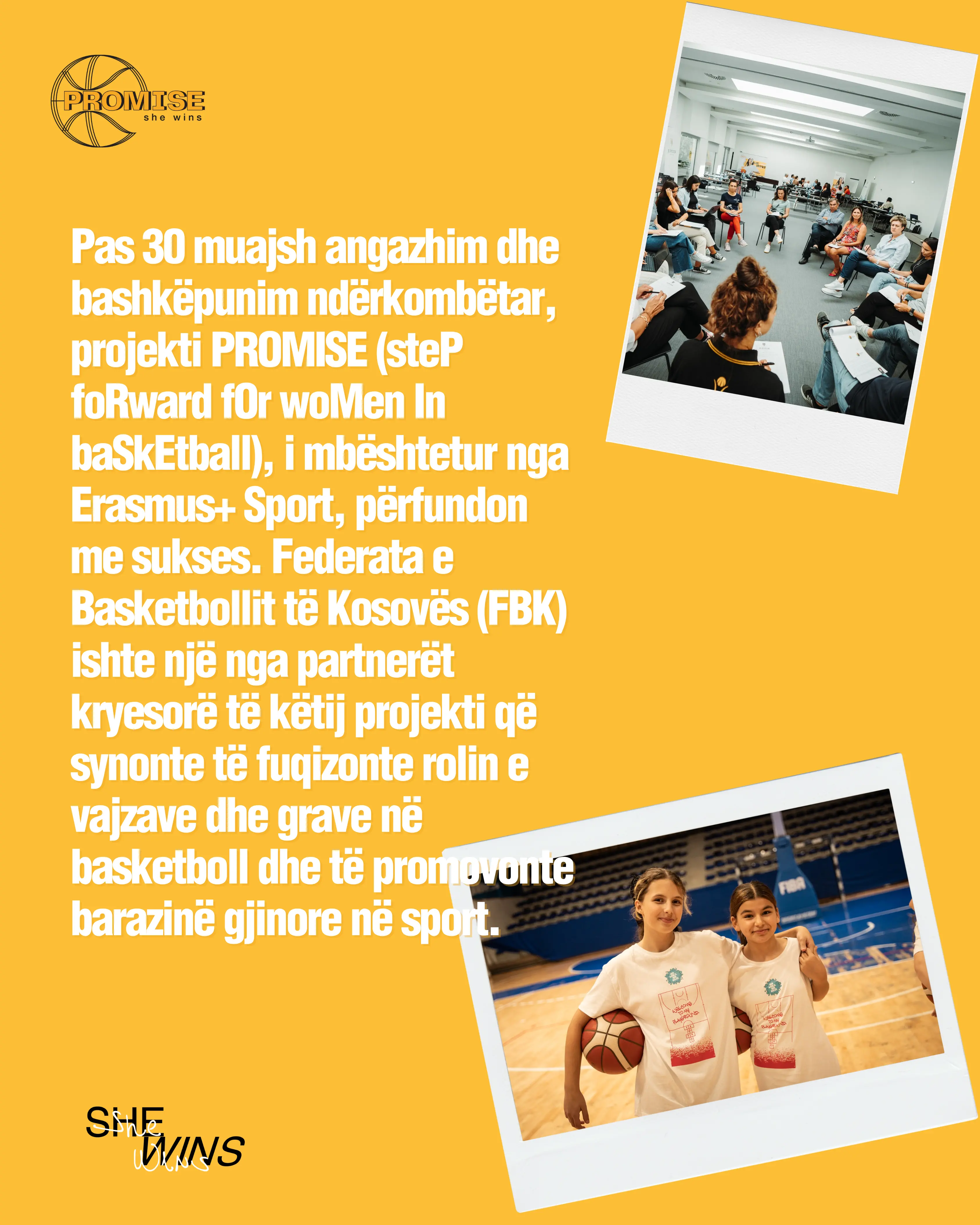 PROMISE përfundon me sukses, një hap i madh për vajzat dhe gratë në basketboll, me FBK në qendër të ndryshimit